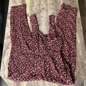 AE Floral Jumpsuit Petite XS With Pockets